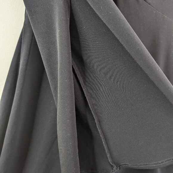 Laundry by Shelli Segal Black Classic Elegant Lbd dress midi Empire Waist Small - Picture 7 of 13